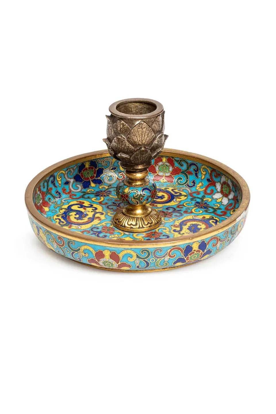 Brûle-encens en bronze doré et émaux cloisonnés - CHINE - Epoque QIANLONG (1736-1795)