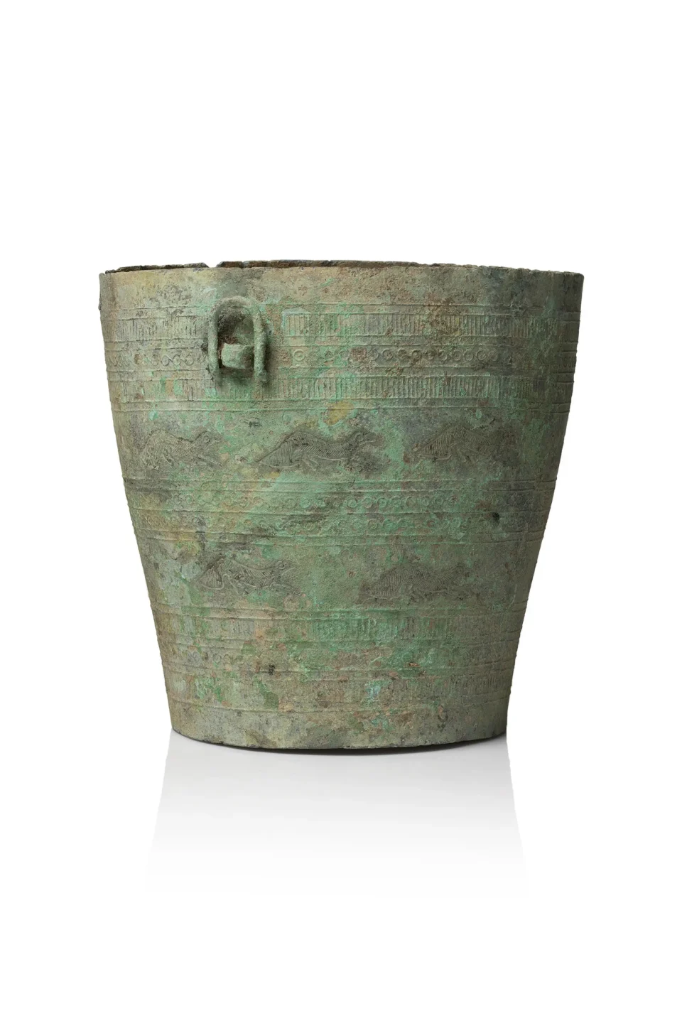 Archaic bronze situla - VIETNAM - Dong son (1st B.C.)