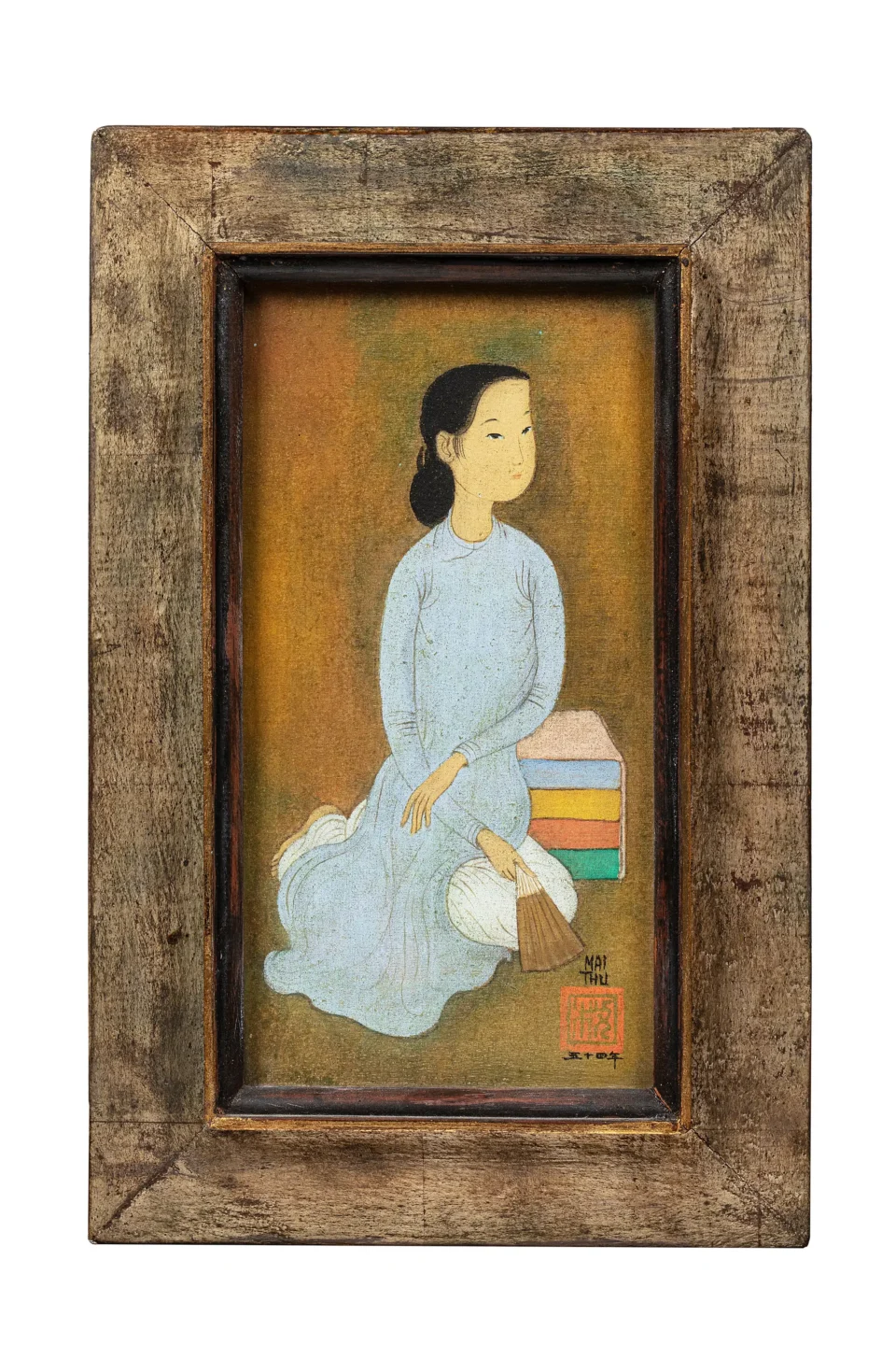 Femme à l’éventail, 1954 - VIETNAM - XXe siècle