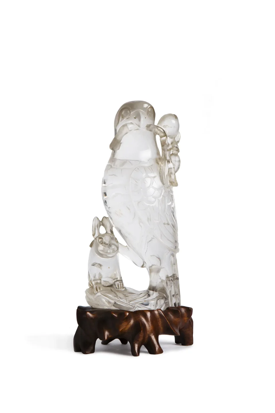 Statuette en cristal de roche - CHINE - XXe siècle