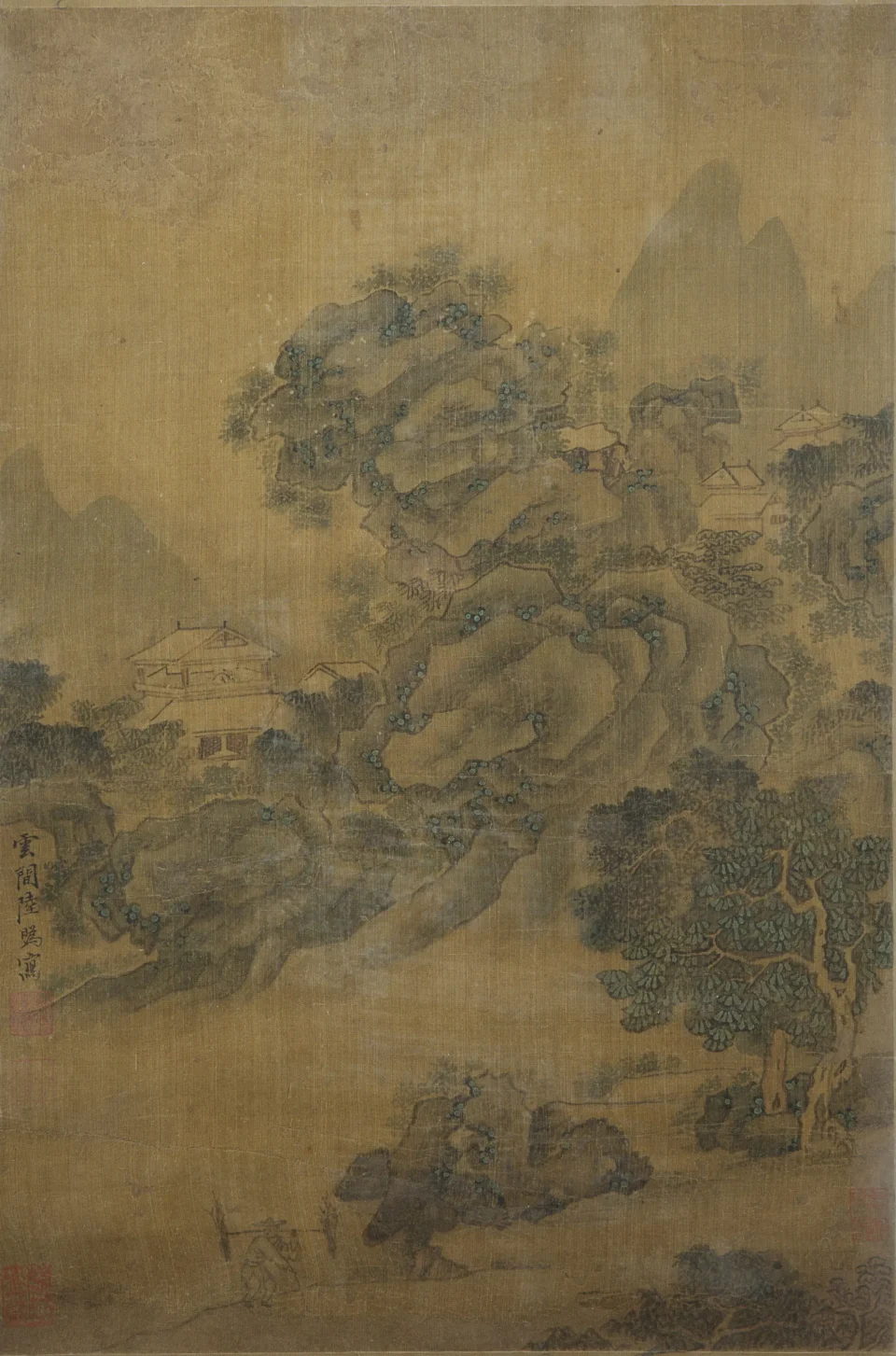 Peinture à l’encre et couleurs sur soie - CHINE - Dynastie Qing (1644-1912)