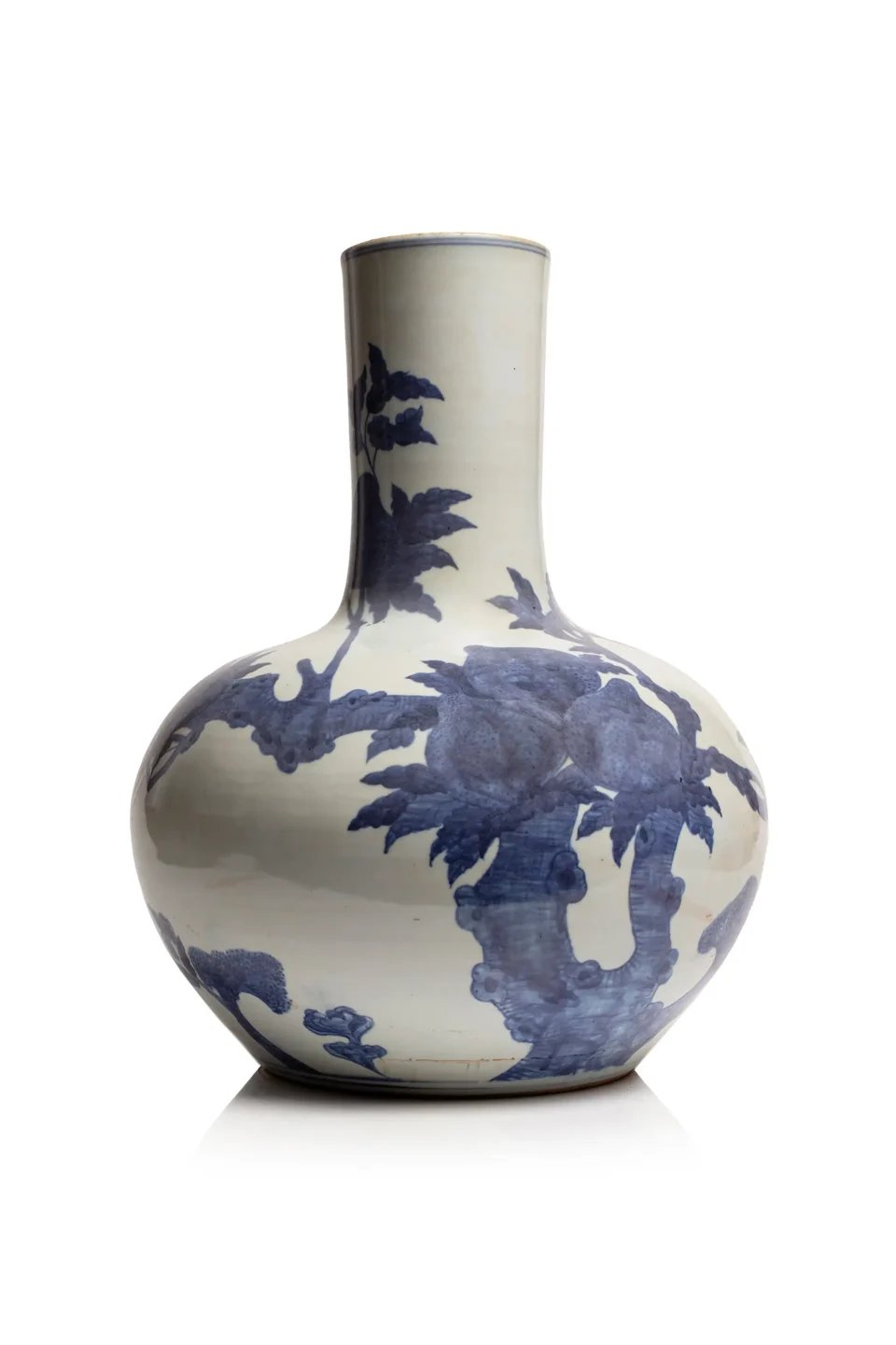 Important vase en porcelaine, tianqiuping - CHINE - XIXe siècle