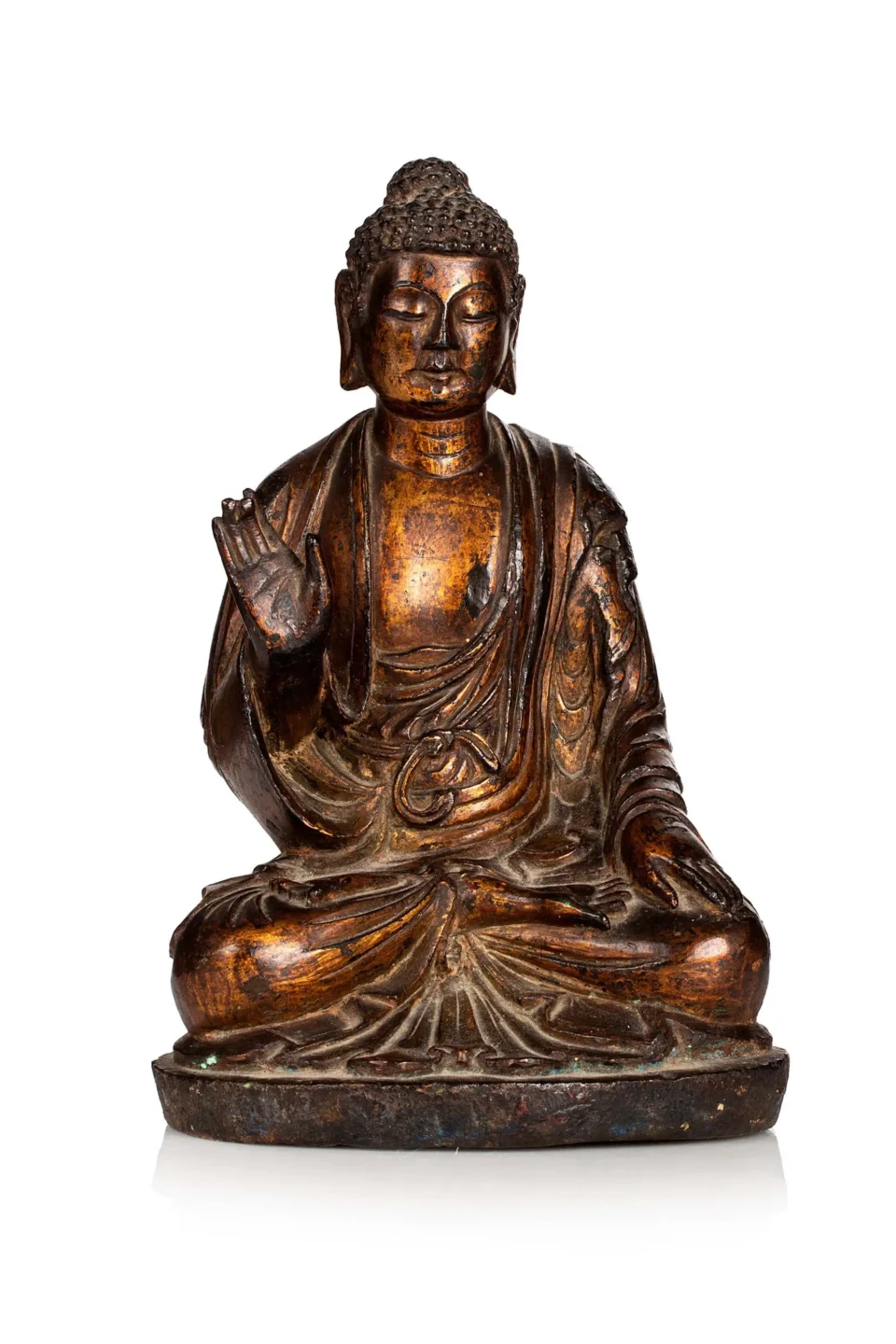 Statuette en bronze doré - CHINE - Dynastie Tang (VII-Xe siècle)