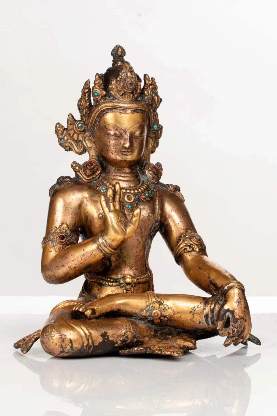 Divinité en bronze doré - NEPAL - XIXe siècle