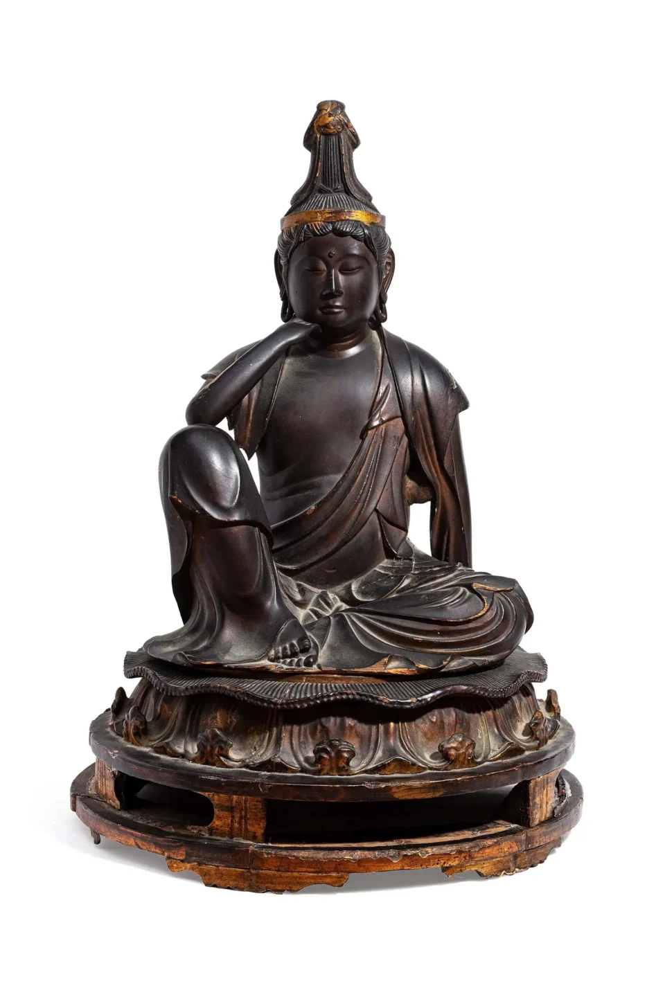 Kannon en bois sculpté - JAPON - XVIIIe siècle