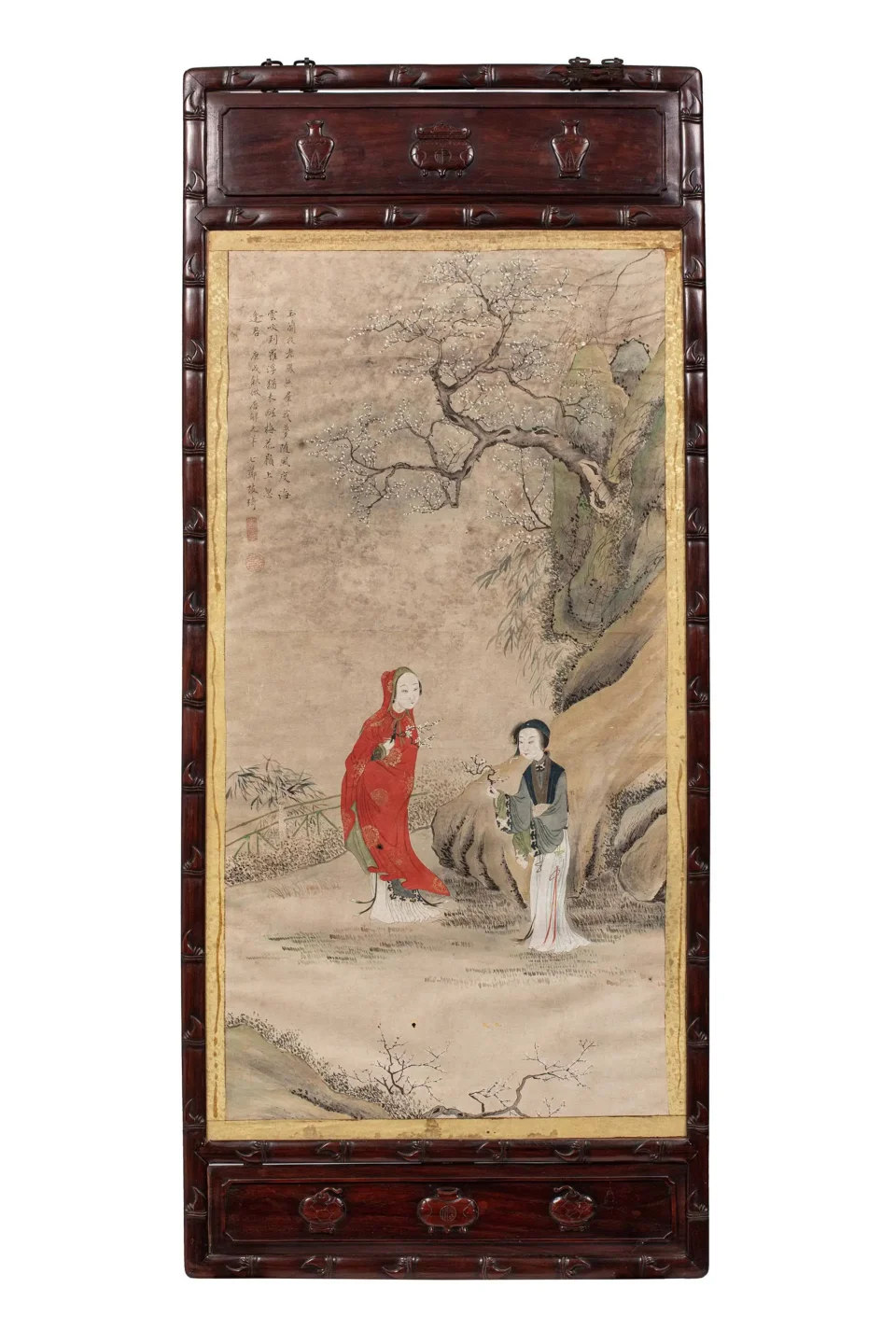 Peinture polychrome sur papier - CHINE - XIXe siècle