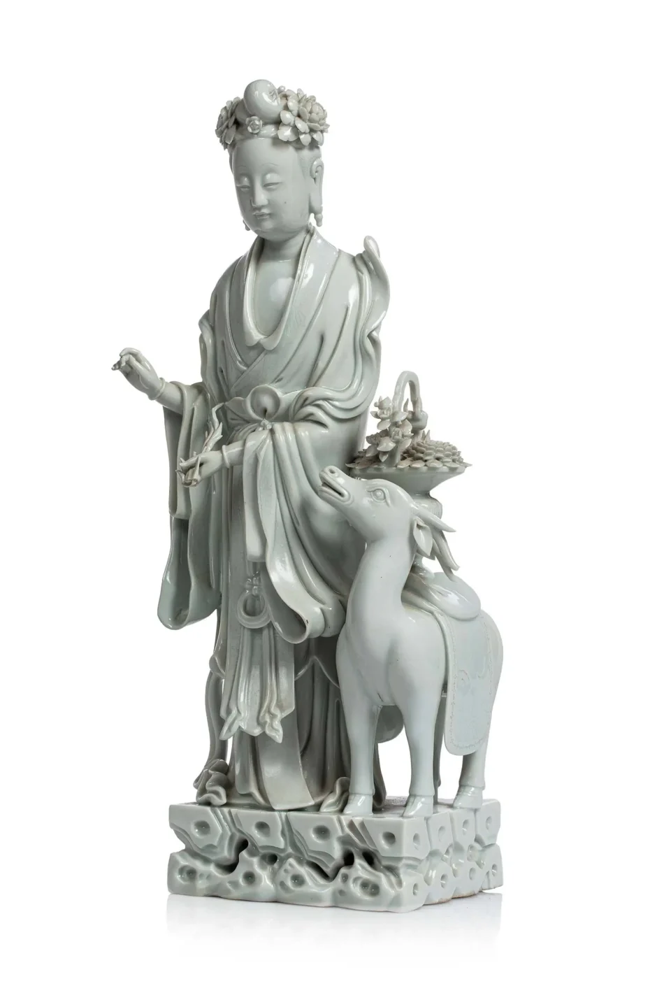 Guanyin en blanc de chine - CHINE - XIX-XXe siècle