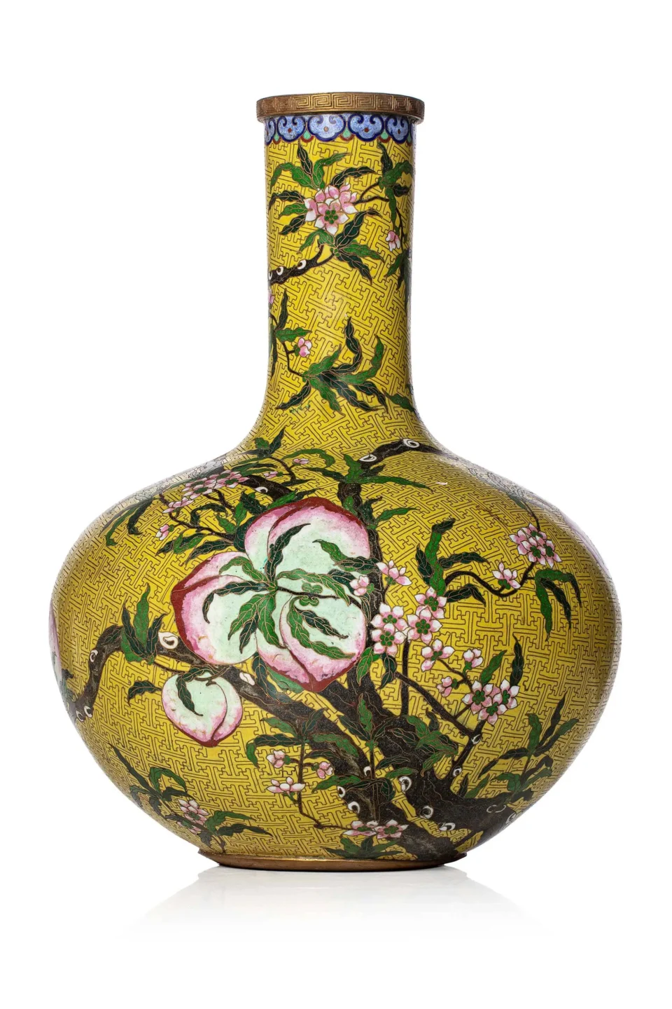 Grand vase en émaux cloisonnés, tianchuping - CHINE - XIXe siècle