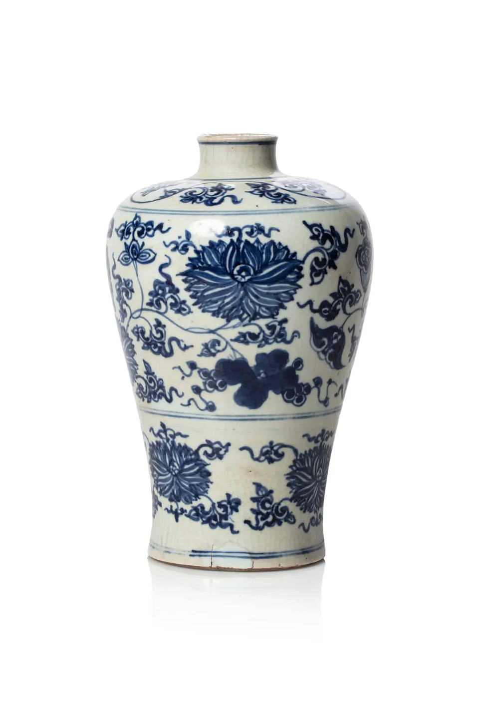 Elegant porcelain vase, meiping - CHINA - 19th century