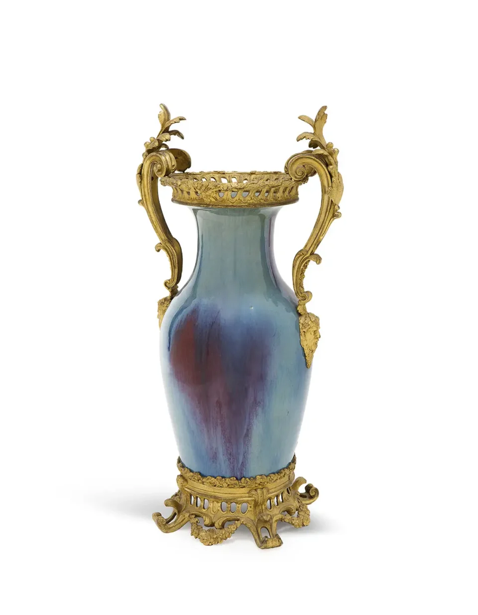 Blue porcelain baluster vase - CHINA - 19th century