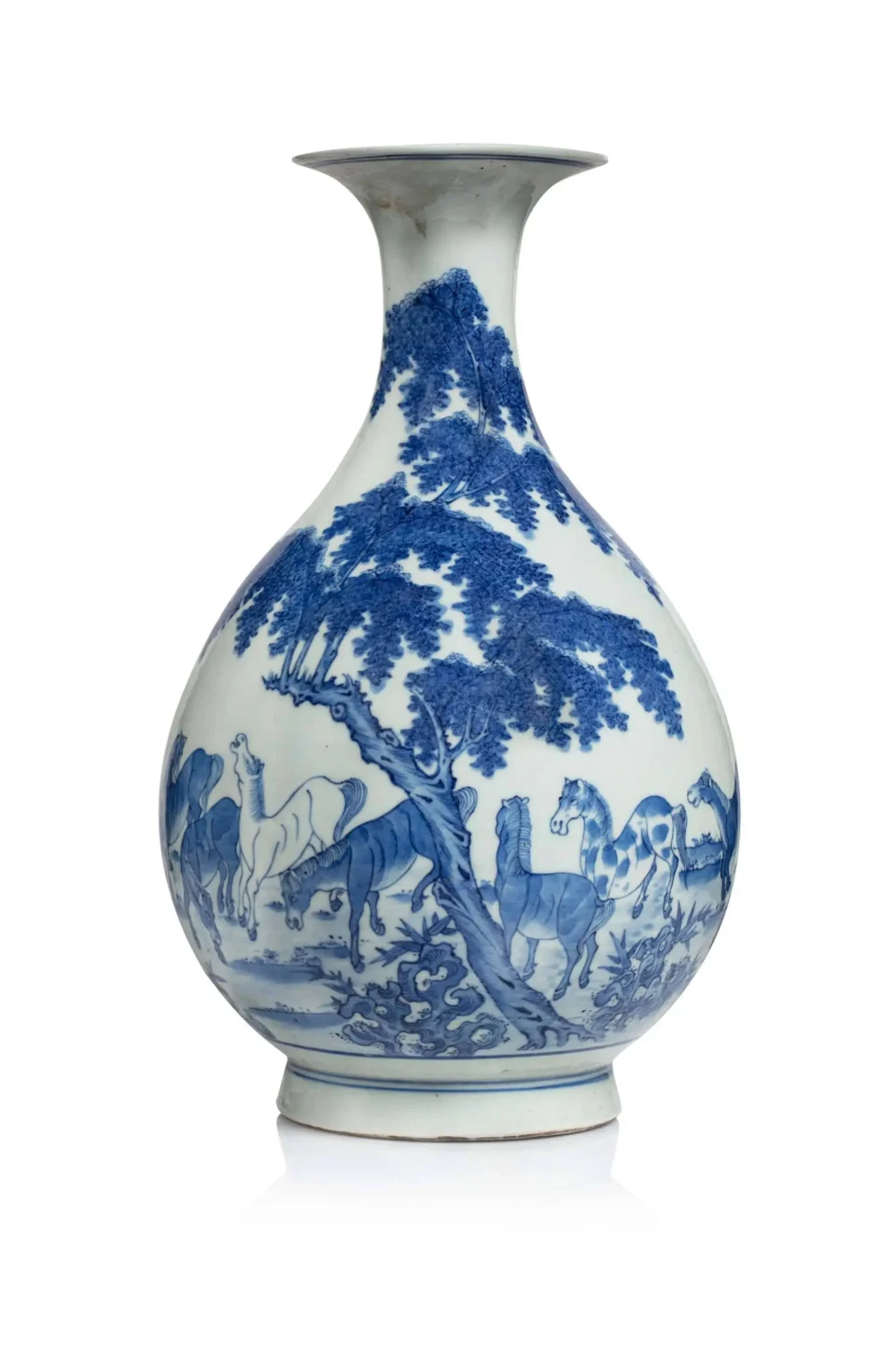 Rare vase en porcelaine, Yuhuchunping - CHINE - XVIIIe siècle