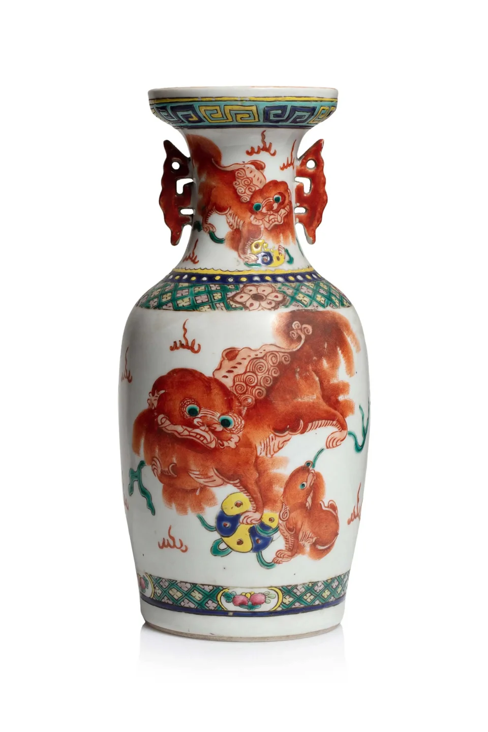 Vase balustre en porcelaine - CHINE - XIXe siècle