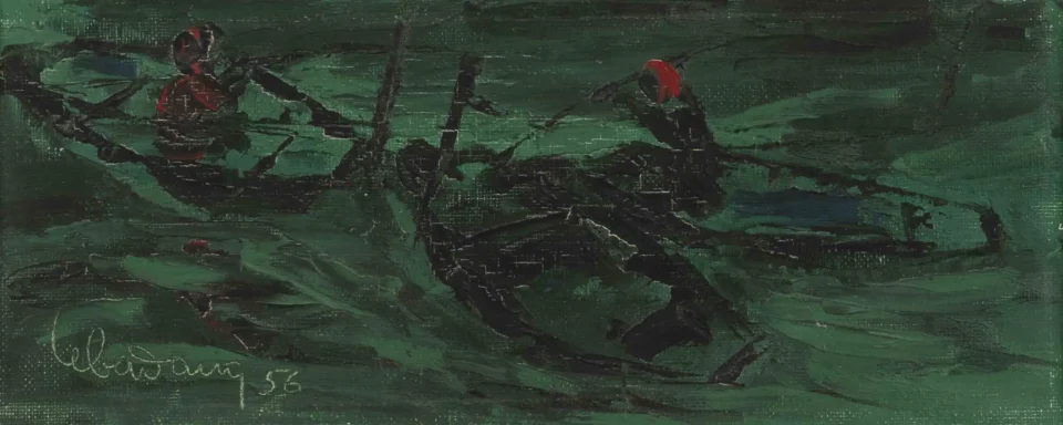 Les bateaux, 1956 - VIETNAM - XXe siècle