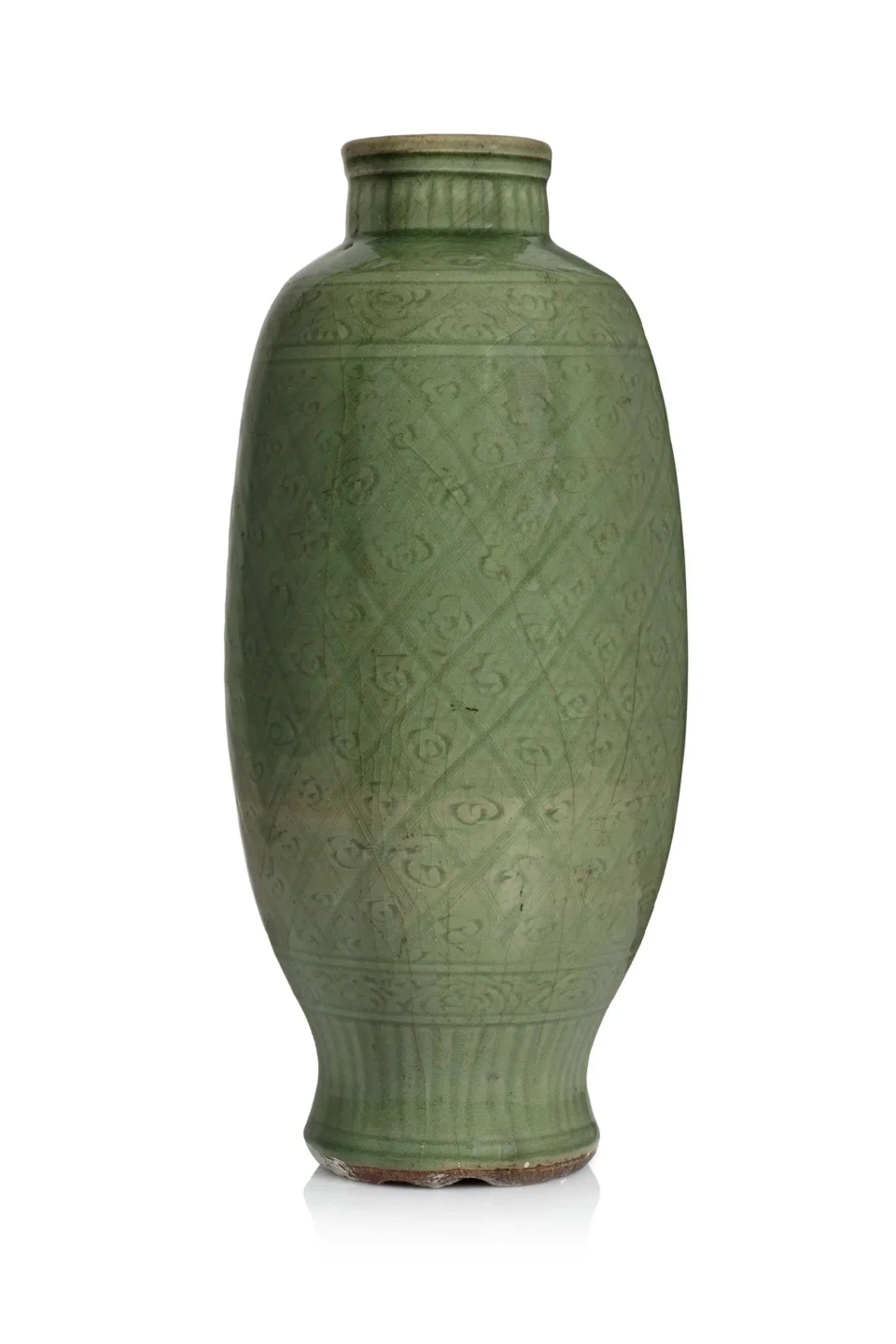 Vase cylindrique en porcelaine - CHINE - Dynastie Ming (1368-1644)