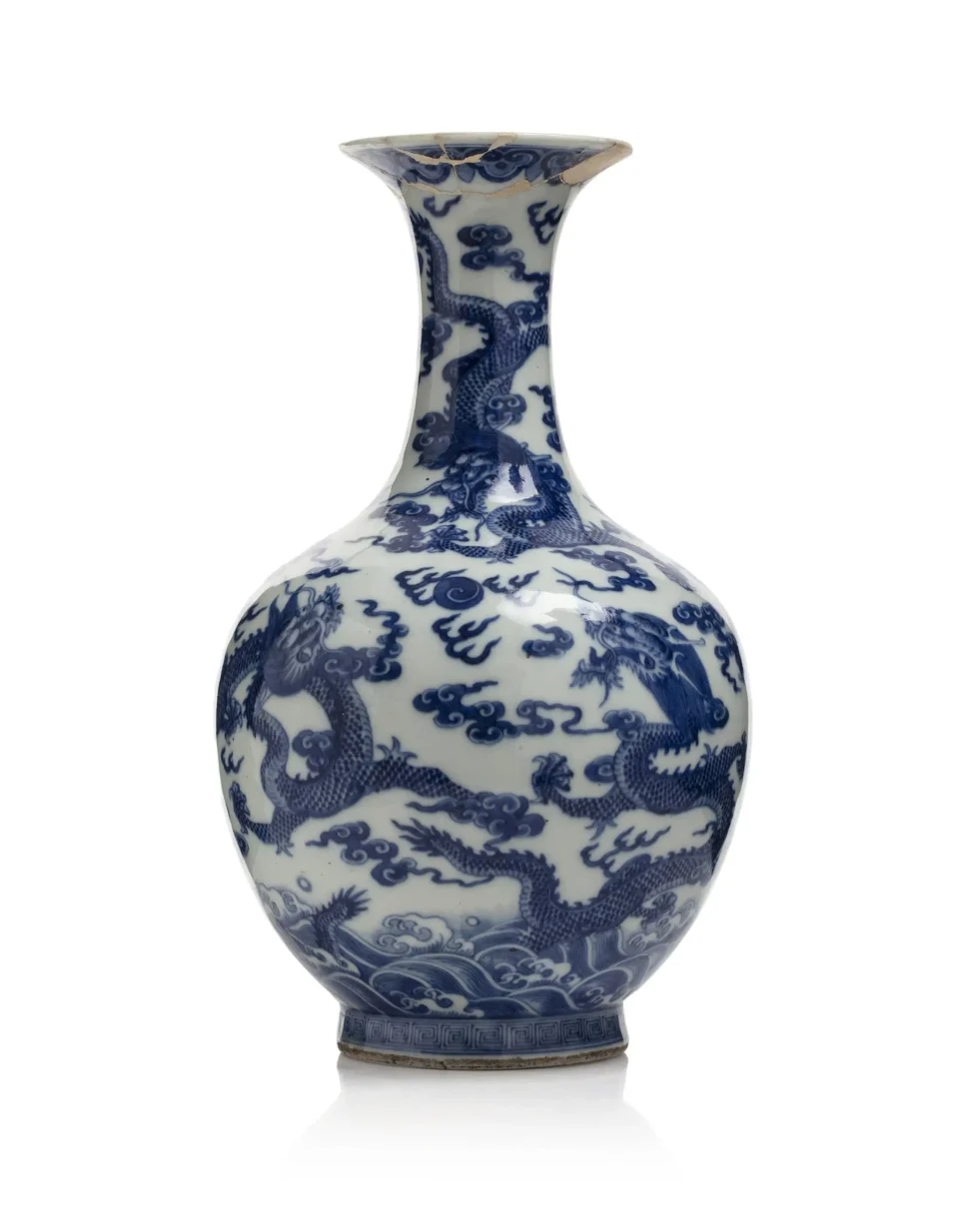 Important vase en porcelaine - CHINE - XIXe siècle