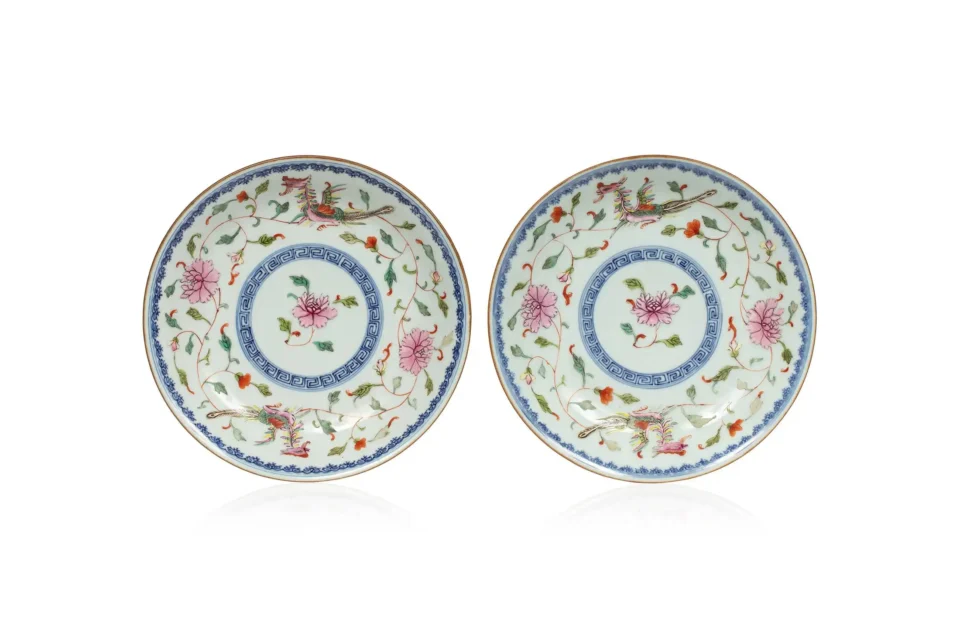 Pair of porcelain plates - CHINA - 19th century