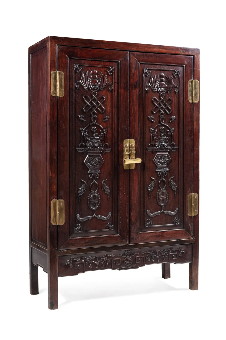 Armoire en bois de Hongmu sculpté - CHINE - XIXe siècle