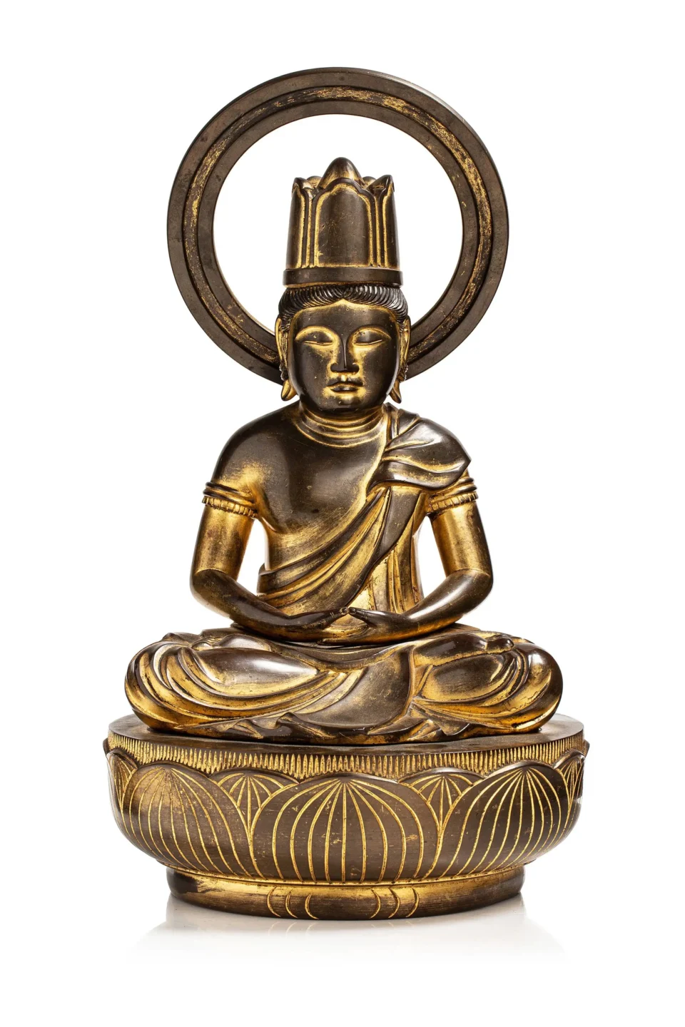 Gilded bronze Buddha - JAPAN - 19th century