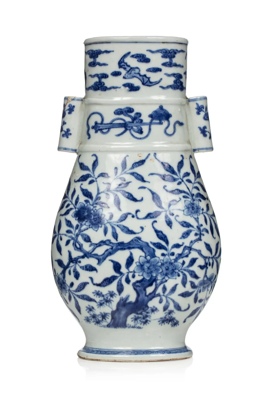 Vase ‘porte flèches’ en porcelaine, Touhu - CHINE - XVIIIe siècle