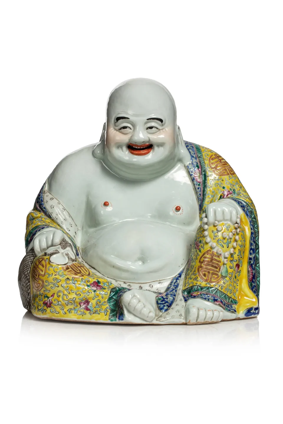 Bouddha rieur en porcelaine, putai - CHINE - XXe siècle