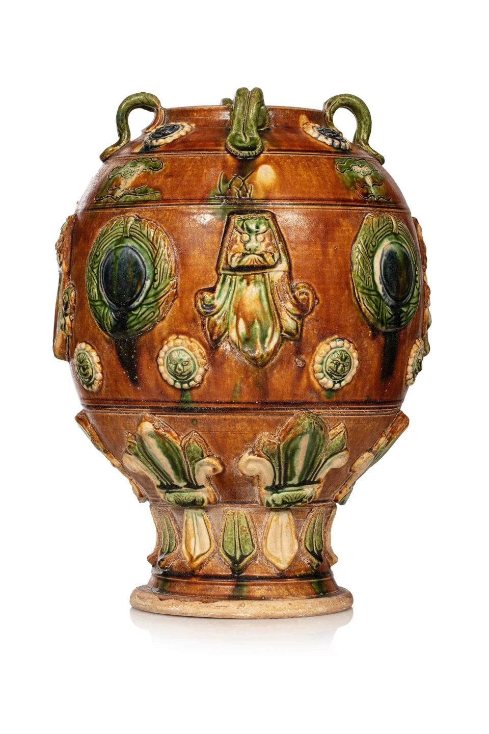 Vase en céramique à glaçure sancaï - CHINE - Dynastie Ming (1368-1644)