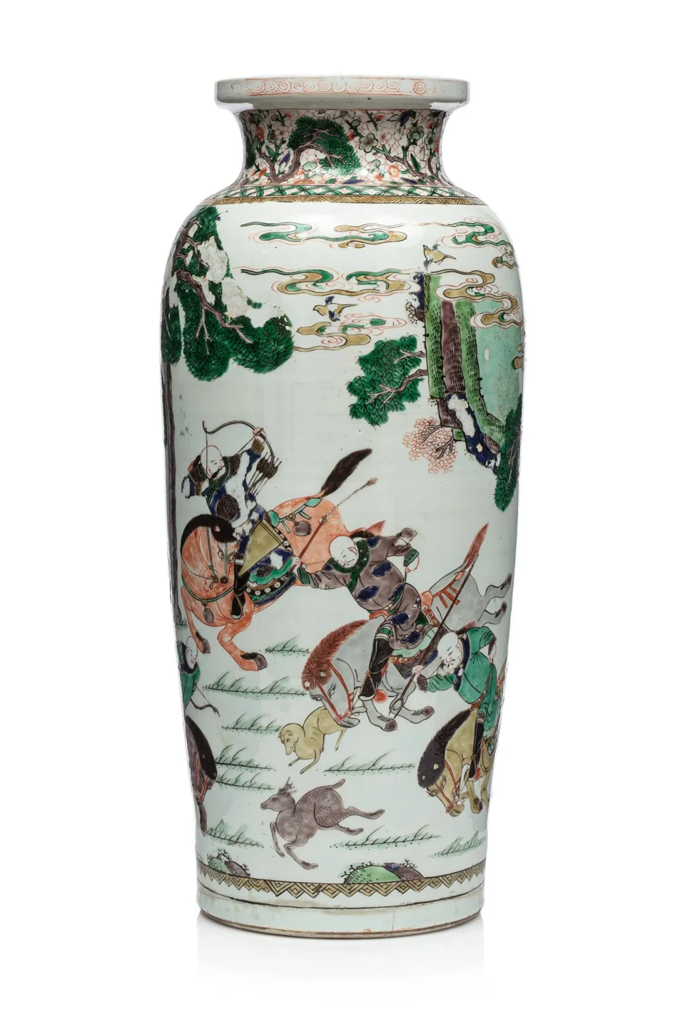 Porcelain scroll vase - CHINA - 18th century