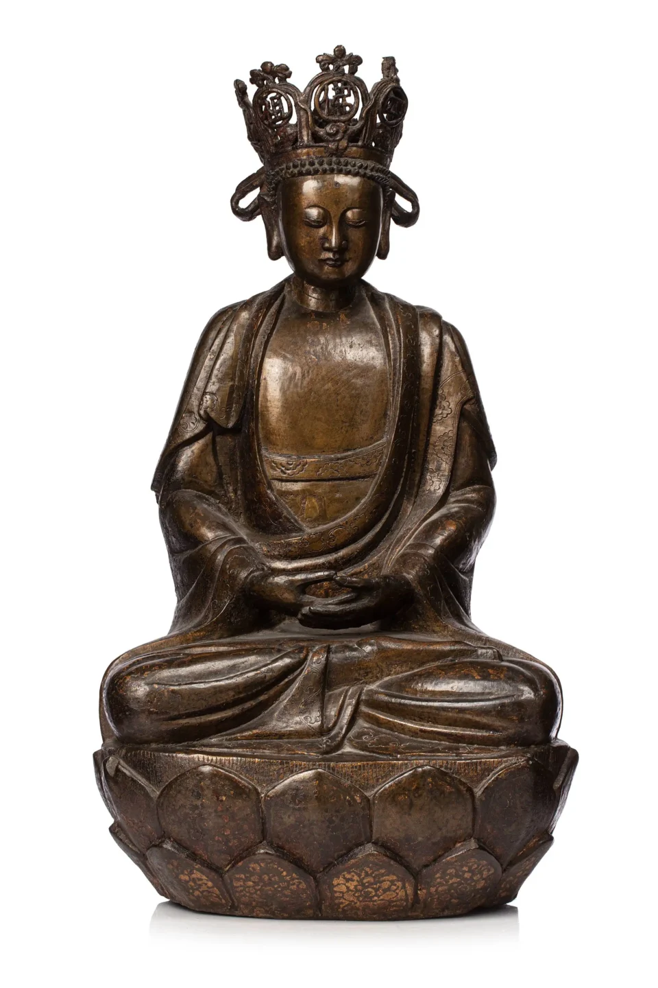 Statuette de Bouddha en bronze - CHINE - Dynastie Ming (1368-1644)