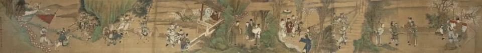 Importante peinture à l’encre et couleurs sur soie - CHINE - XIXe siècle