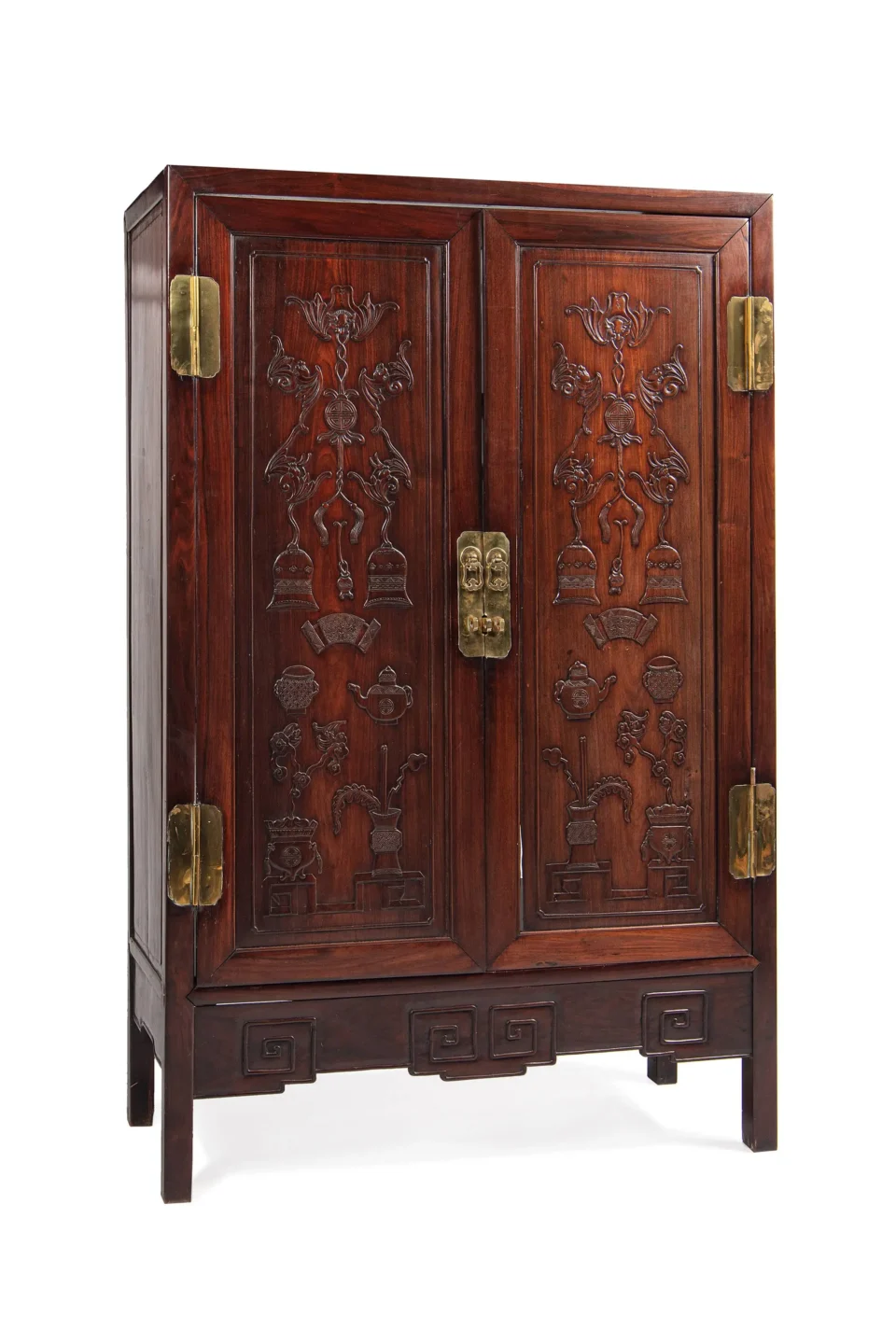 Grande armoire à deux portes en bois de Hongmu - CHINE - XIXe siècle