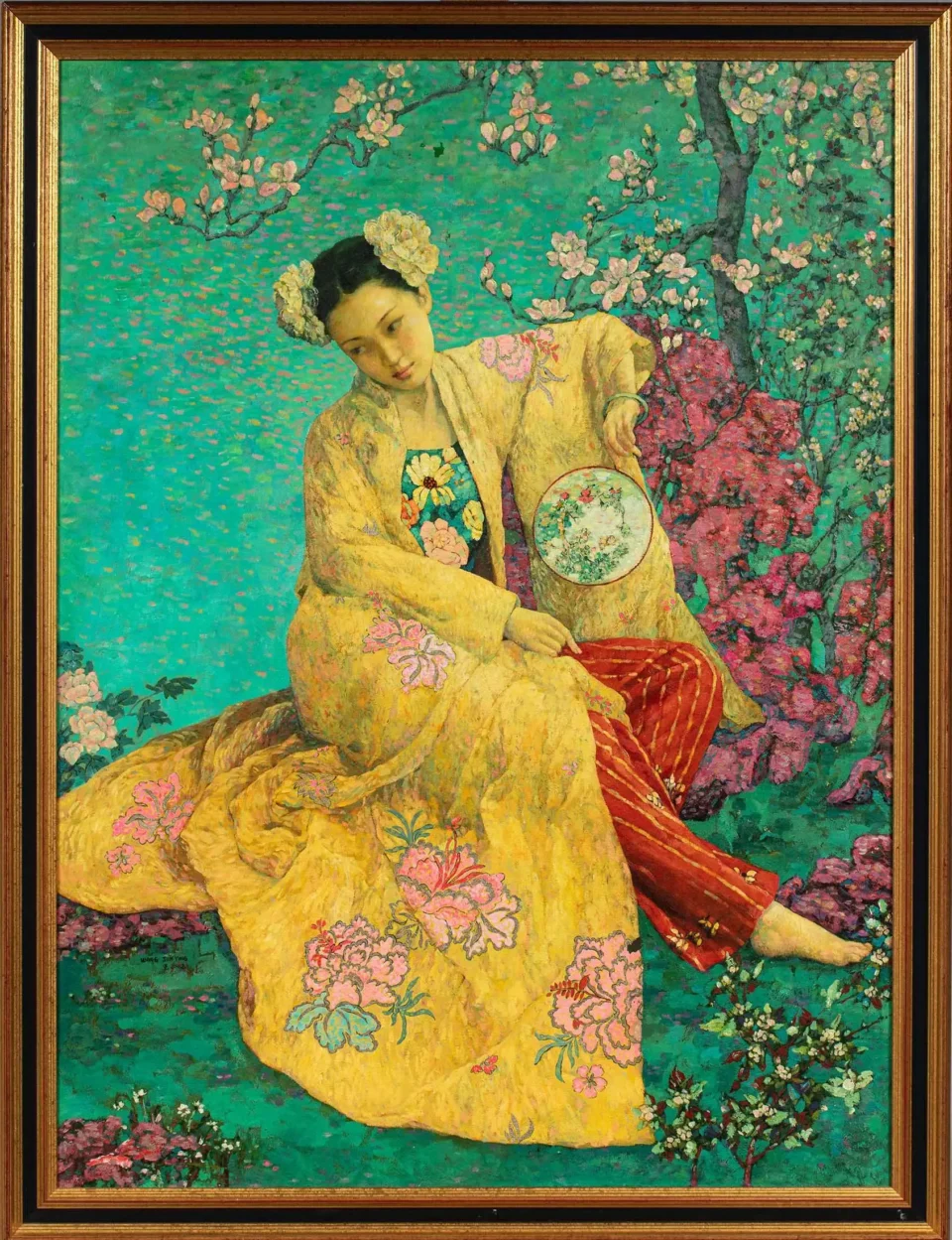 Femme à l’éventail, 2002 - CHINE - XXe siècle