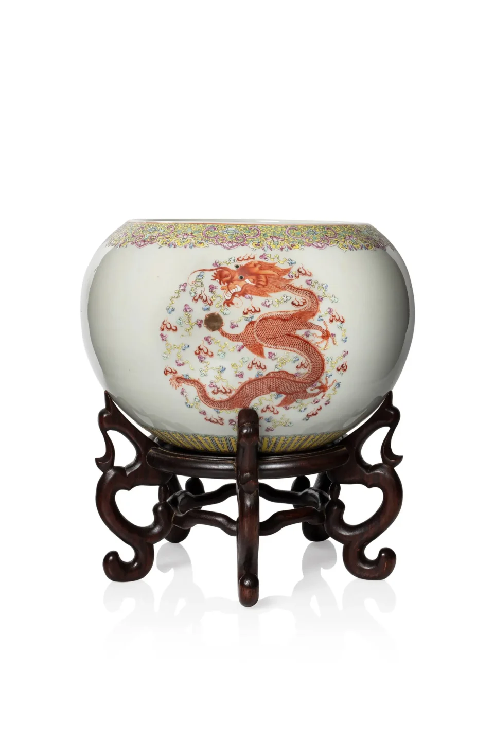 Vase globulaire en porcelaine - CHINE - XIXe siècle