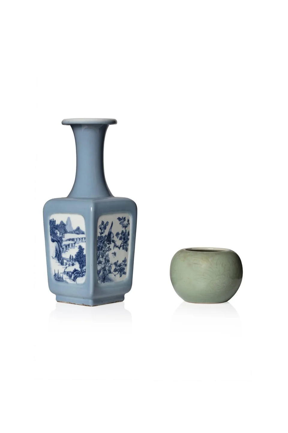 Ensemble comprenant deux vases en porcelaine - CHINE - XIXe siècle