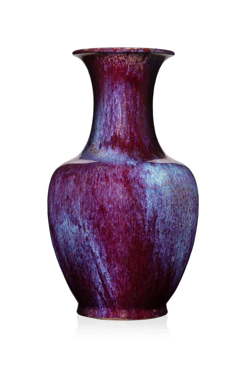 Vase en porcelaine à glacure flammée - CHINE - XIXe siècle