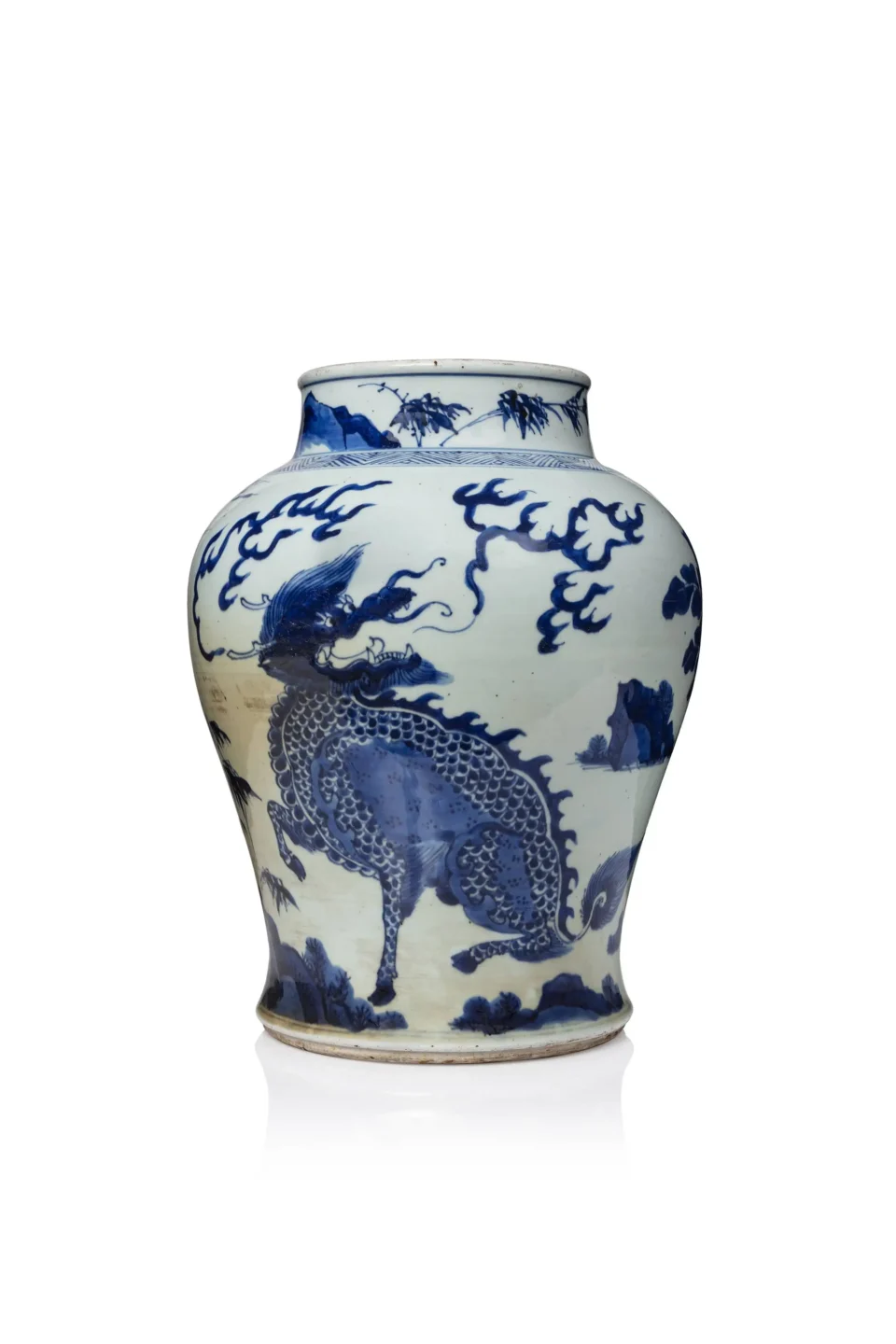 Porcelain jar - CHINA - KANGXI period (1662-1722 / XVII-XVIIIth century )