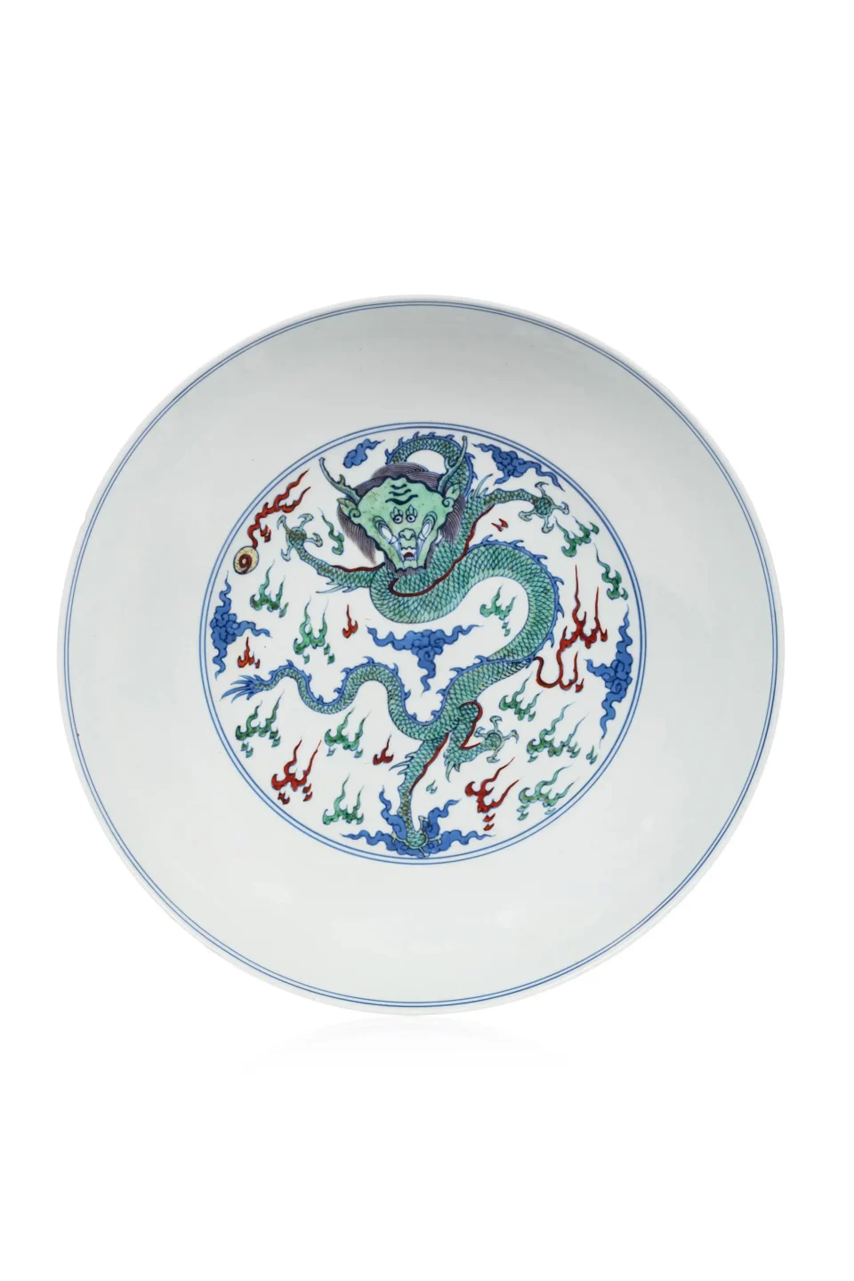 Plat circulaire en porcelaine - CHINE - XVIIIe siècle