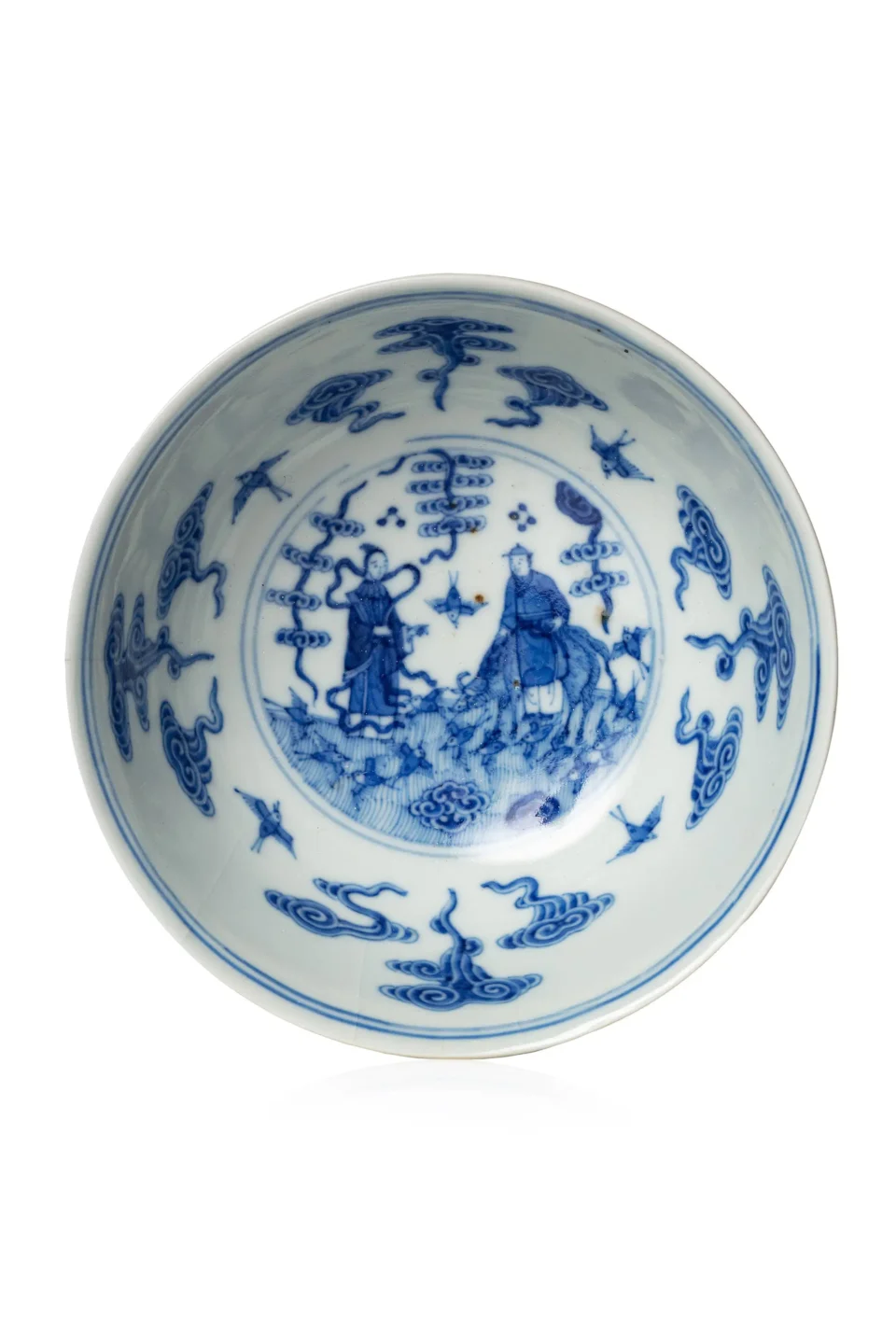 Blue and white porcelain bowl - CHINA - 19th century