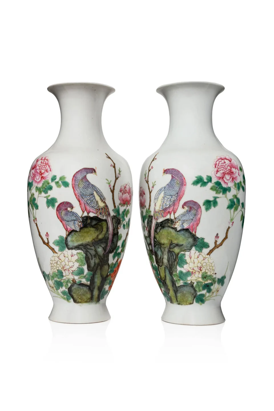 Paire de vases en porcelaine - CHINE - XIXe siècle