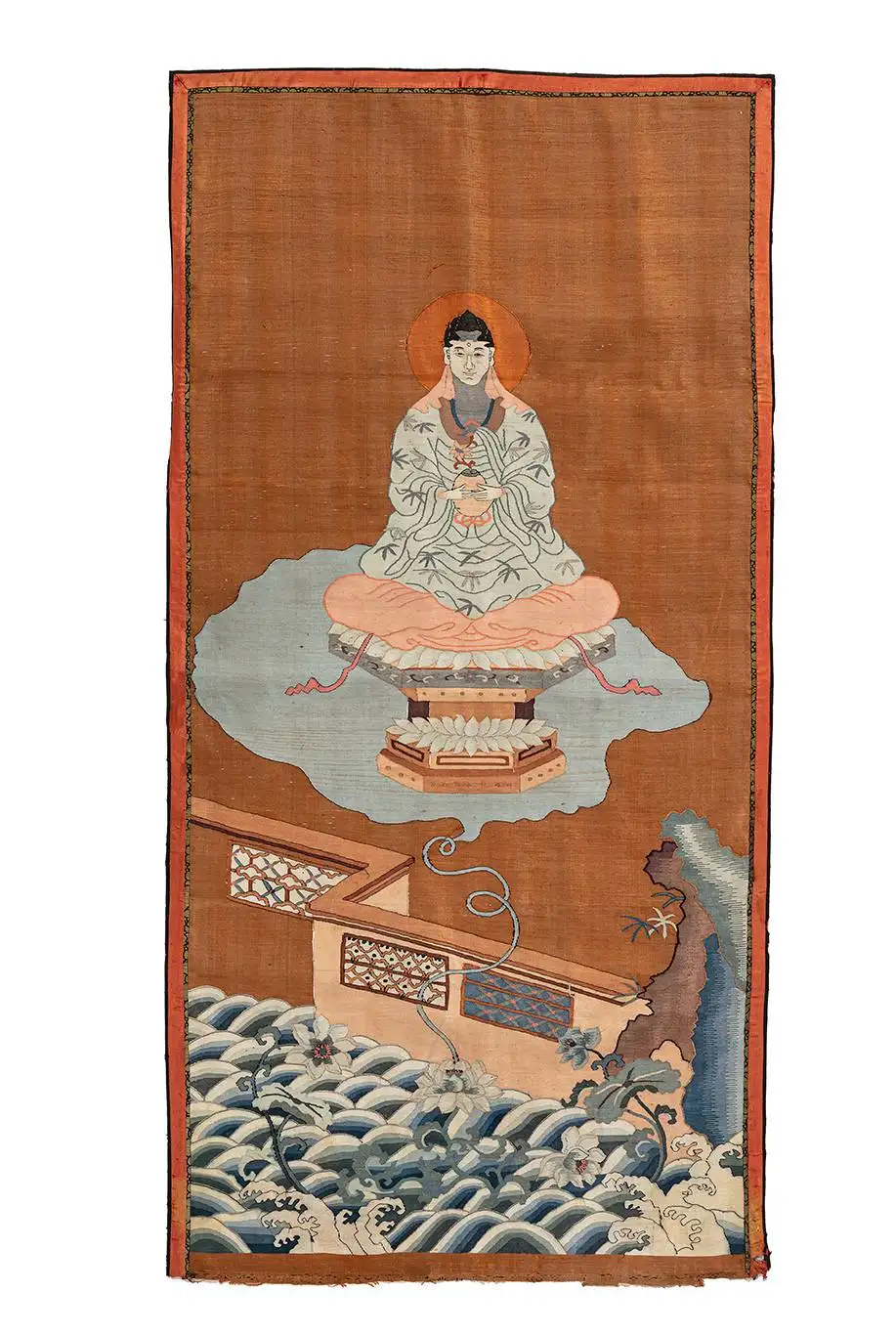 Fragment en soie tissée, Kesi - CHINE - Dynastie Qing (1644-1912)