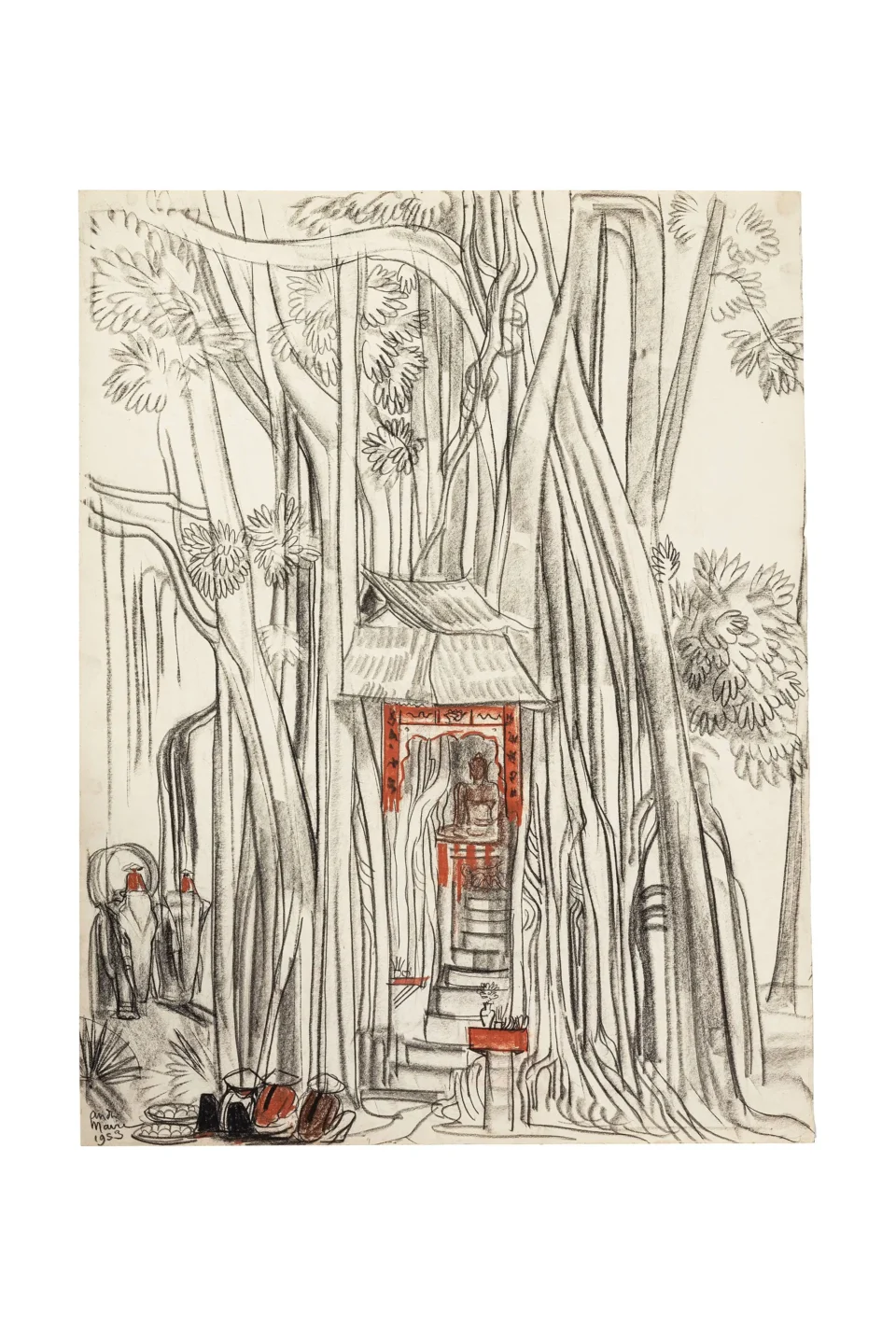 The Altar in the Trees, 1953 - CAMBODIA - 20th century