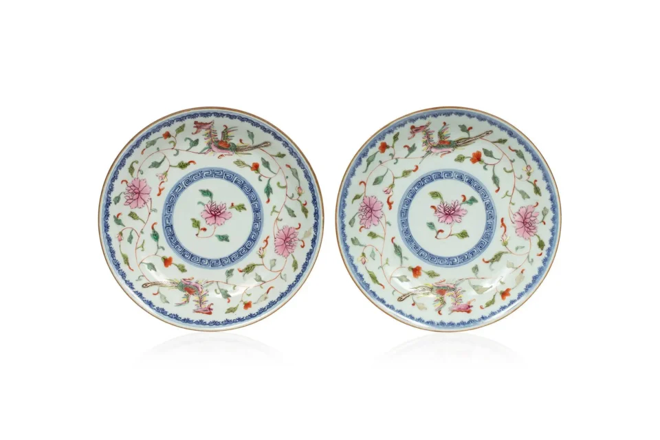 Paire d’assiettes en porcelaine - CHINE - XIXe siècle