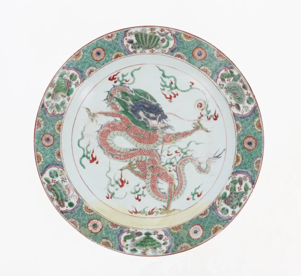 Porcelain dish - CHINA - KANGXI period (1662-1722 / XVII-XVIIIth century )