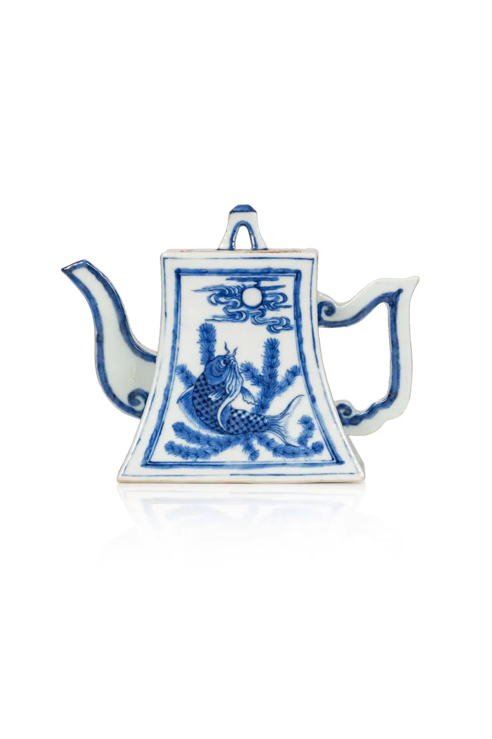 Importante theière en porcelaine « Bleu de Hué » - VIETNAM - XXe siècle