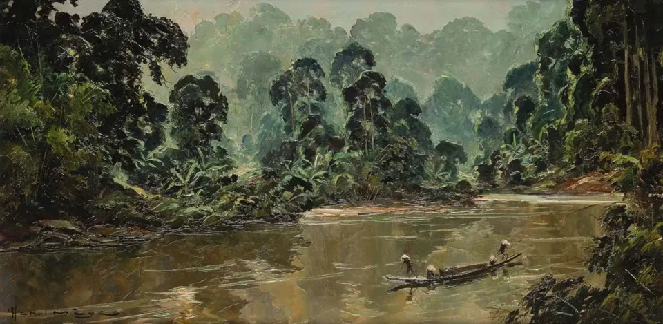 Paysage de la haute région du nord Vietnam - VIETNAM - XXe siècle